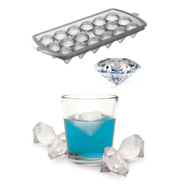 BUFFER® 18 Bölmeli Elmas Şeklinde Dekoratif Şekilli Pratik Buz Kalıbı