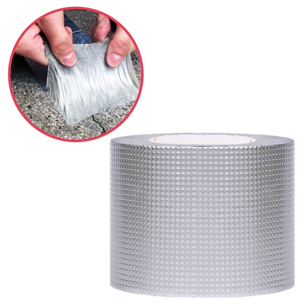BUFFER® 2 Mt Yüksek Sıcaklık Dayanan Su Geçirmez Çatı  Duvar Çatlak Onarıcı Yapışkan Bant Folyo 10 Cm