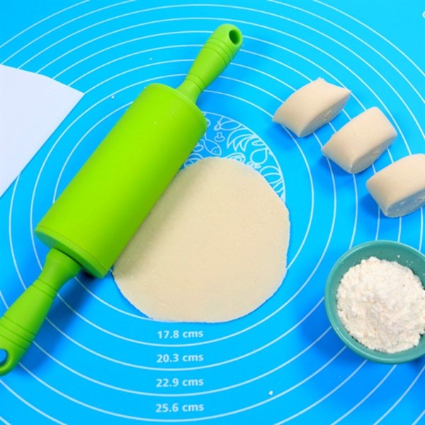 BUFFER® 40*50 cm Silikon Ölçekli Kullanımı Kolay Hamur Açma Matı Ekmek Mantı Makarna Hamuru Yoğurma  Matı