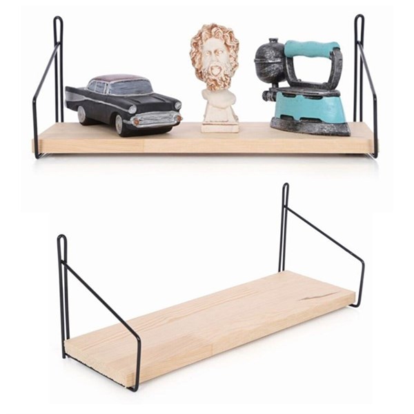 BUFFER® Ahşap Duvar Rafı 40 cm