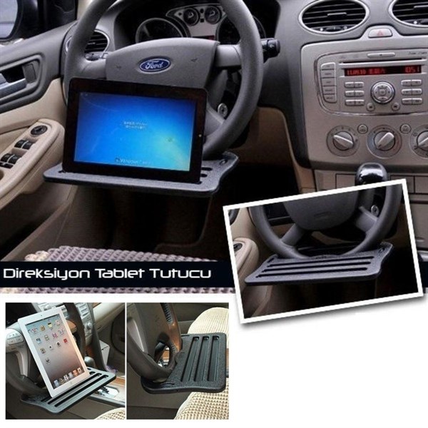 BUFFER® Araba Direksiyona Takılan Masa Laptop Tutucu Yemek Masası