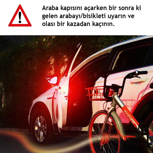 BUFFER® Araba Kapı Açma Uyarı Işığı 2 Adet Kapı İkaz Ledi