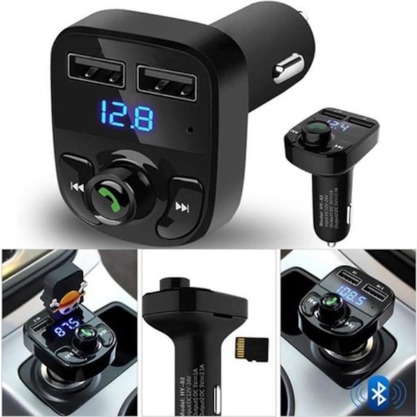 BUFFER® Car X8 Araç İçi Fm Transmitter Bluetooth Usb Mp3 Sd Kart Kiti