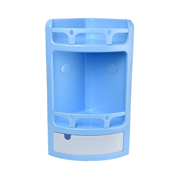 BUFFER® Çekmeceli Banyo Rafı Plastik Duşakabin Düzenleyici Köşelik Raf