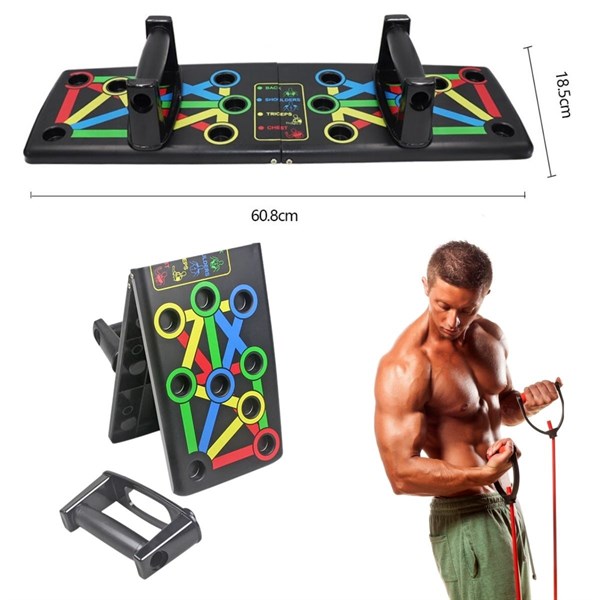 BUFFER® Çok Fonksiyonlu Katlanabilir Şınav Tahtası Platformu Fitness Spor Kondisyon Sağlama Aleti