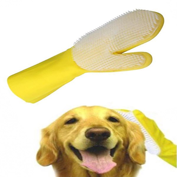 BUFFER® Ergonomik Masajlı Evcil Hayvan Kedi Köpek Yıkama Eldiveni Aparatı