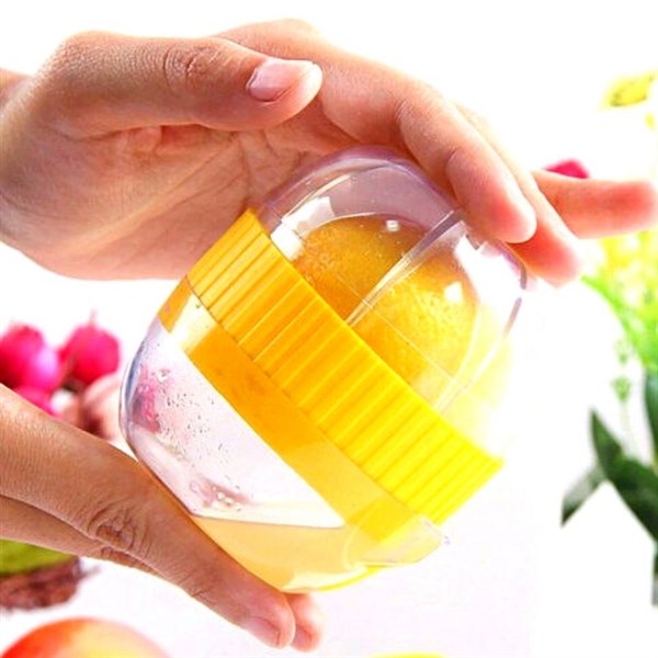 BUFFER® Hazneli Kapaklı Hijyenik Pratik Sıçratmaz Limon Sıkacağı Aparatı