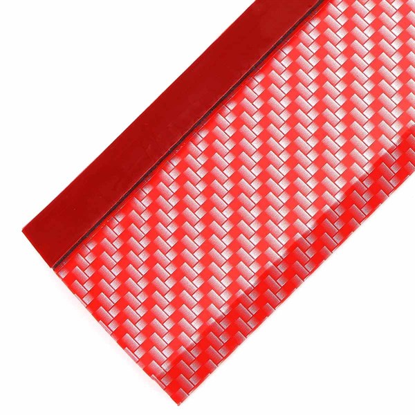 BUFFER® Kırmızı Renkli 2,5 Metre Araba Oto Ön Tampon Koruyucu Kauçuk Pratik Tampon Şerit Bant Döşeme Kiti