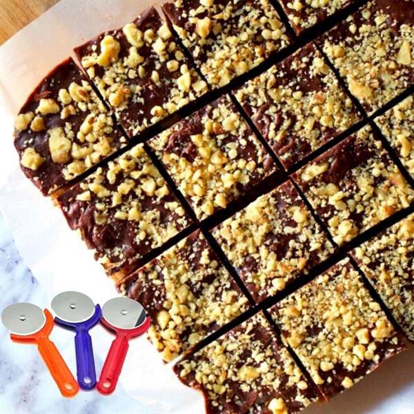 BUFFER® Kurabiye Pizza Hamuru Kesici Şekillendirici Düz Hamur Ruleti
