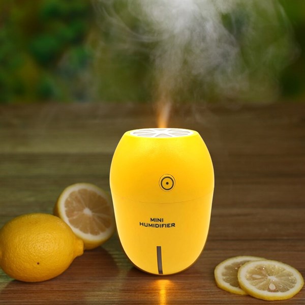BUFFER® Limon Tipi Mini Hava Oda Nemlendirici Ledli Işıklı Buhar Makinesi