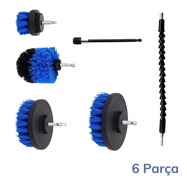 BUFFER® Matkap Ucuna Takılan Temizleme Fırçası (6 Parça)