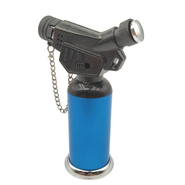 BUFFER® Metal Boş Gaz Hazneli Doldurulabilir Taşınabilir Küçük Torch Alevli Çakmak Pürmüz