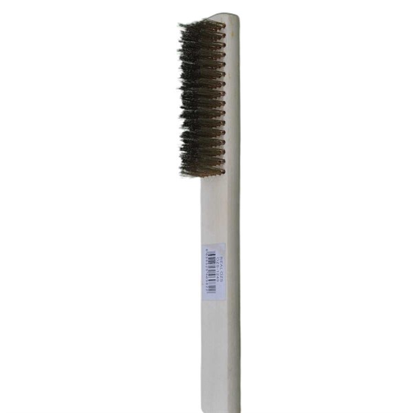 BUFFER® Metal Telli Fırça Ahşap Saplı Pas Kir Sökme Temizleme Fırçası