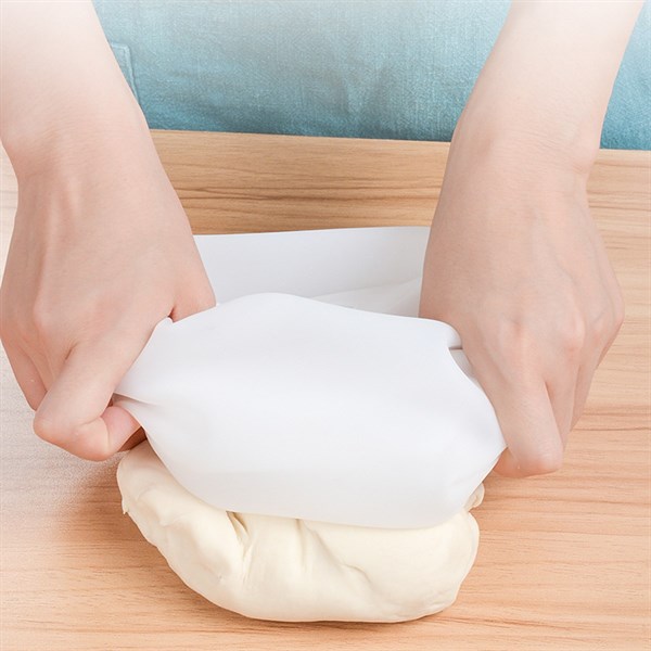 BUFFER® Orta Hamur Torbası Silikon Şeffaf Hamur Yoğurma Torbası Ekmek Makarna Mantı  Hamuru Kolay Yoğurma