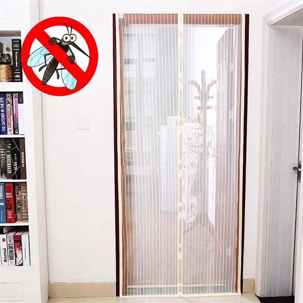 BUFFER® Pratik Manyetik Mıknatıslı Beyaz Kapı Pencere Sinekliği Tülü 90 x 210 cm