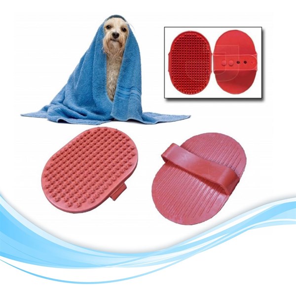 BUFFER® Pratik Plastik Kedi Köpek Temizlik Bakım Yıkama Aleti Fırçası Ve Köpek Tüyü Tarağı Seti