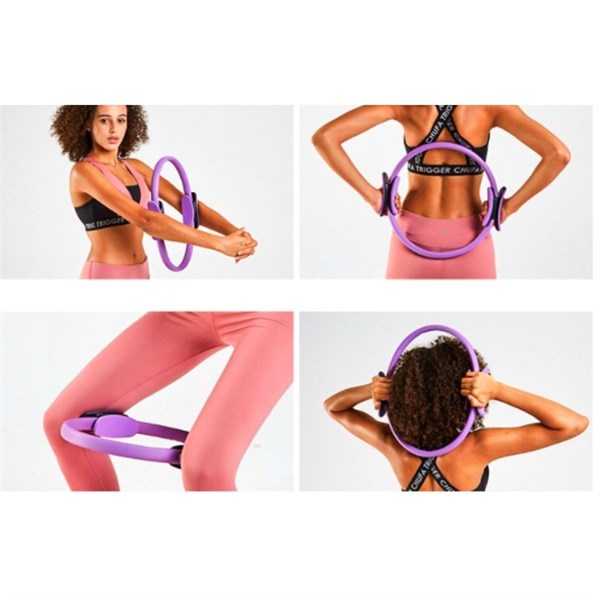 BUFFER® Profesyonel Pilates Çemberi Dairesi Spor Yoga Egzersiz Çemberi Fitness Esneme Germe Aleti