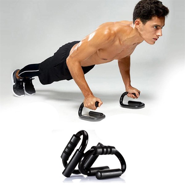 BUFFER® S şekli Push Up Standı Alüminyum Şınav Aleti Spor Aracı Fitness Göğüs Egzersiz Ekipmanları