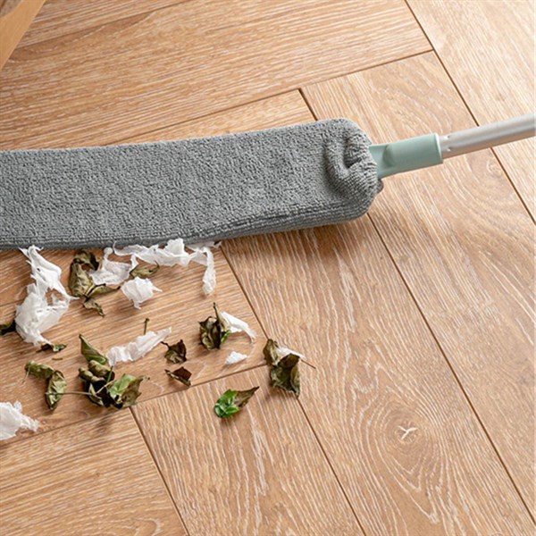 BUFFER® Sihirli Mikrofiber Başlıklı Girintili Yüzey Dip Köşe Raf Temizleme Mopu Toz Alma Fırçası