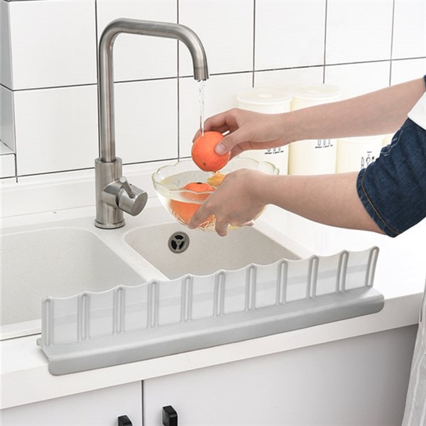 BUFFER® Vantuzlu Kauçuk Sıvı Su Sızdırmaz İzalasyon Mutfak Banyo Duş Bariyeri Lavabo Kenar Tutucu Set